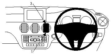 Brodit ProClip 654813 voor Mercedes Benz GLA-Class 2013-2019, Mercedes Benz CLA-Class 2013-2019 en Mercedes Benz A-Class 2013-2018 - montagefoto 8