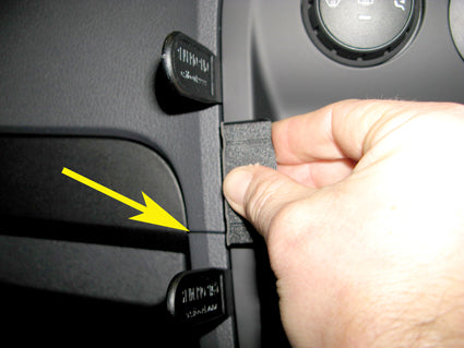 Brodit ProClip 654852 voor Mercedes Benz Citan 2013-2021 - montagepositie op dashboard