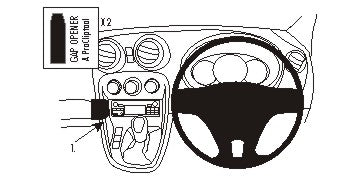 Brodit ProClip 654852 voor Mercedes Benz Citan 2013-2021 - montagefoto 6
