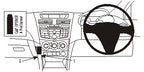 Brodit ProClip 654865 voor Mazda BT 50 2013-2015 - productfoto zwarte ABS montagebasis