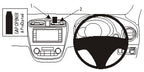 Brodit ProClip 654871 voor Mitsubishi Mirage 2013-2024 - productfoto zwarte ABS montagebasis