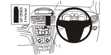 Brodit ProClip 654874 voor Holden Mokka 2013-2016 en Vauxhall Mokka 2013-2016 - montagefoto 6
