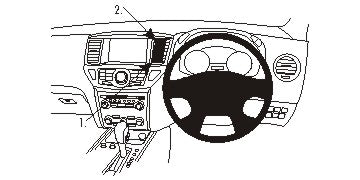Brodit ProClip 654895 voor Nissan Pathfinder 2013-2021 - montagefoto 6