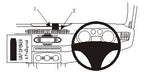 Brodit ProClip 654984 voor Alfa Romeo Giulietta 2010-2021 - productfoto zwarte ABS montagebasis