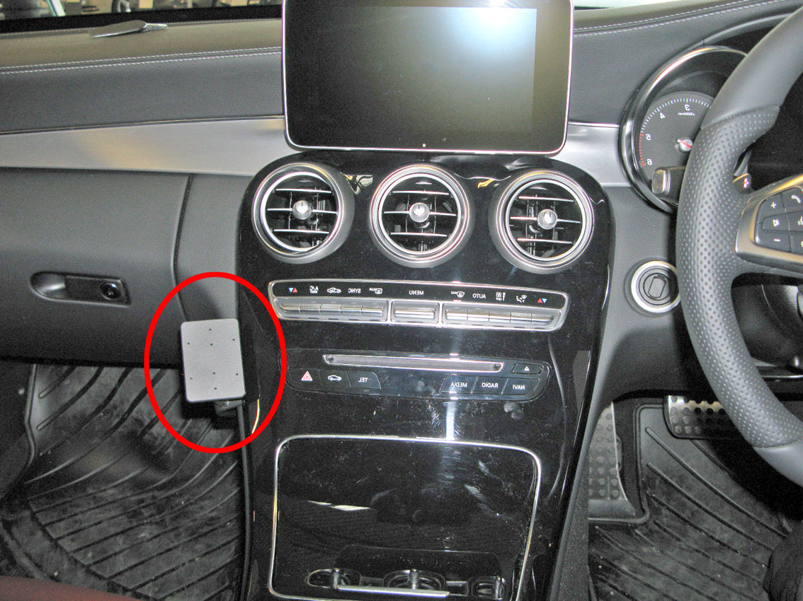 Brodit ProClip 654996 voor Mercedes Benz C-Class (180-320) 2014-2021 - productfoto zwarte ABS montagebasis