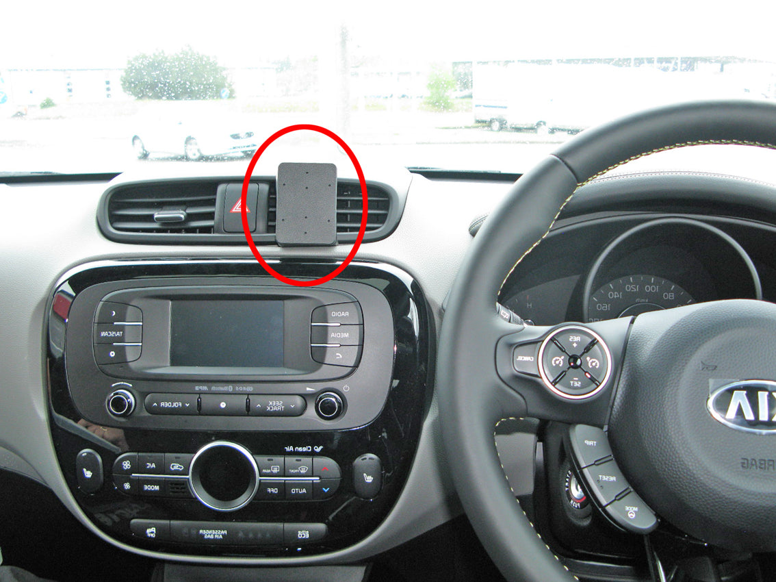 Brodit ProClip 655001 voor Kia Soul 2014-2017 - productfoto zwarte ABS montagebasis