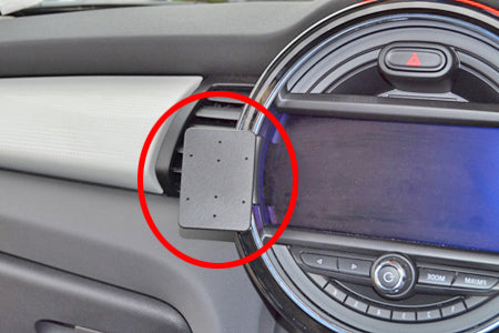 Brodit ProClip 655032 voor Mini Cooper 2014-2015 - productfoto zwarte ABS montagebasis