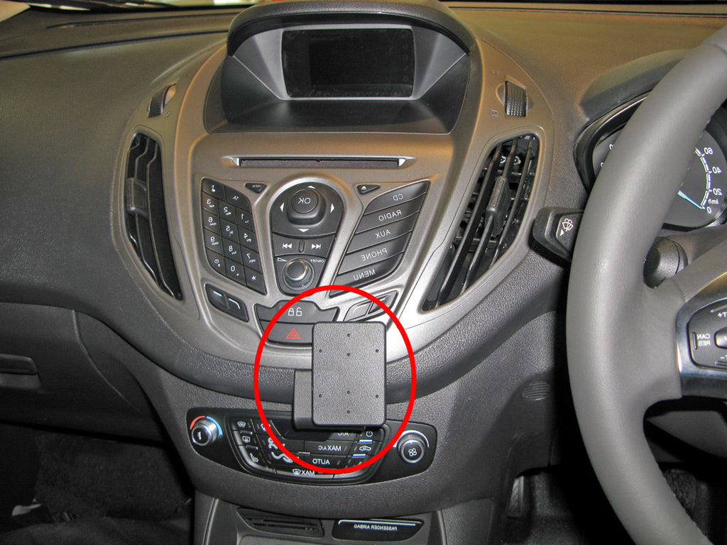 Brodit ProClip 655038 voor Ford Transit Courier 2014-2023 - productfoto zwarte ABS montagebasis