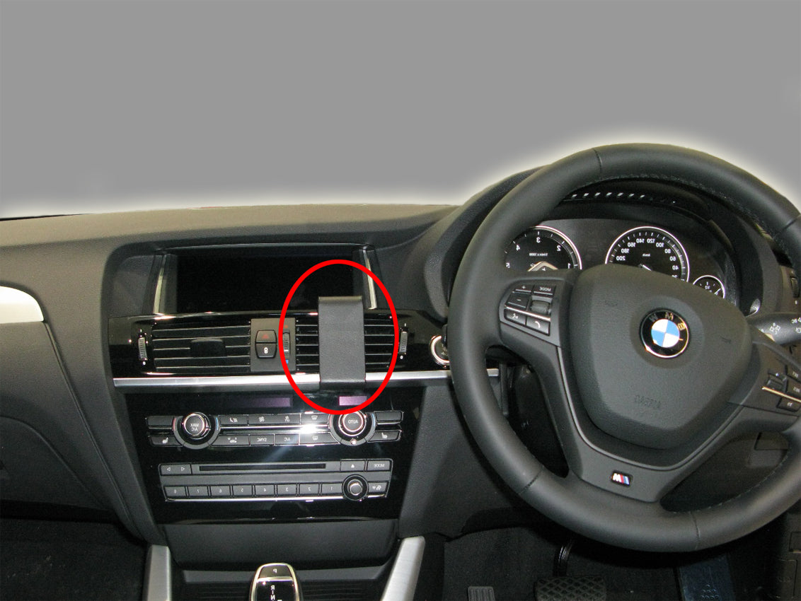 Brodit ProClip 655044 voor BMW X4 2015-2018 en BMW X3 2015-2017 - productfoto zwarte ABS montagebasis