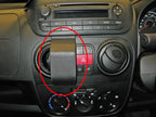 Brodit ProClip 655075 voor Citroen Nemo 2008-2021, Fiat Fiorino 2008-2021 en Peugeot Bipper 2008-2021 - productfoto zwarte ABS montagebasis