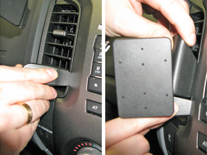 Brodit ProClip 655088 voor Ford Ranger 2012-2015 - montagepositie op dashboard