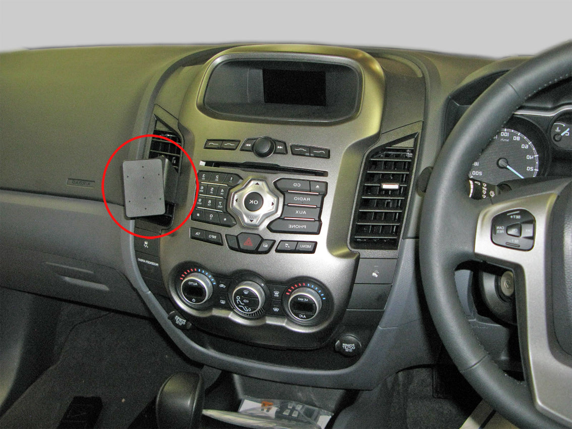 Brodit ProClip 655088 voor Ford Ranger 2012-2015 - productfoto zwarte ABS montagebasis