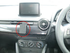 Brodit ProClip 655114 voor Mazda CX-3 2015-2023 en Mazda 2 2015-2023 - productfoto zwarte ABS montagebasis