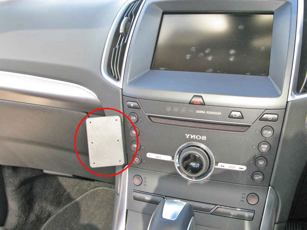 Brodit ProClip 655146 voor Ford S-Max 2016-2022 en Ford Galaxy 2016-2022 - productfoto zwarte ABS montagebasis
