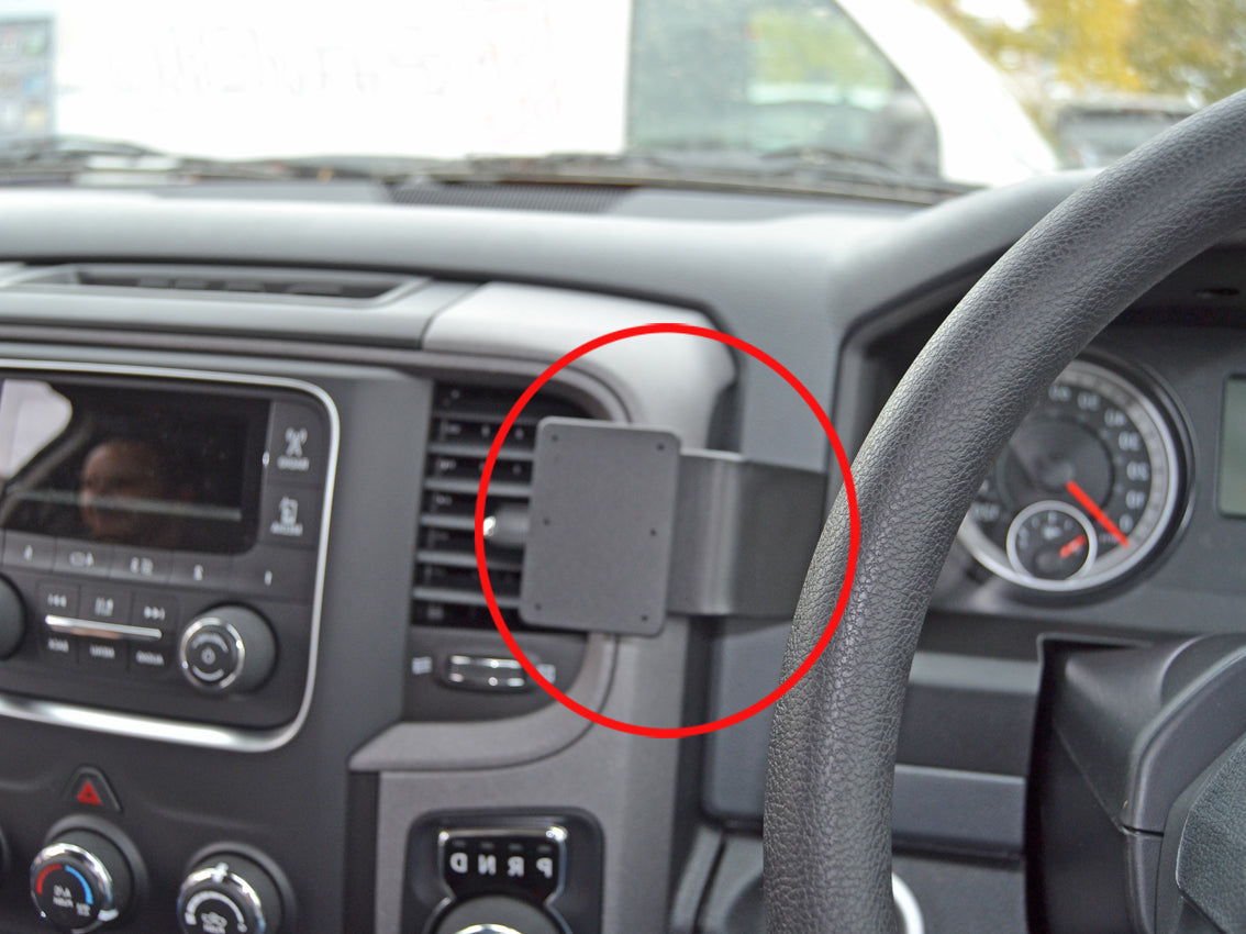 Brodit ProClip 655158 voor Ram Pick Up 1500 2018-2026 - productfoto zwarte ABS montagebasis