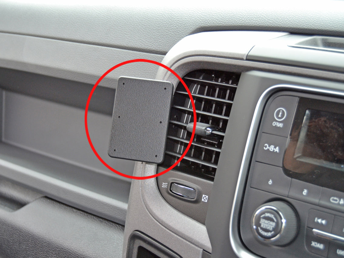 Brodit ProClip 655159 voor Ram Pick Up 1500 2018-2026 - productfoto zwarte ABS montagebasis