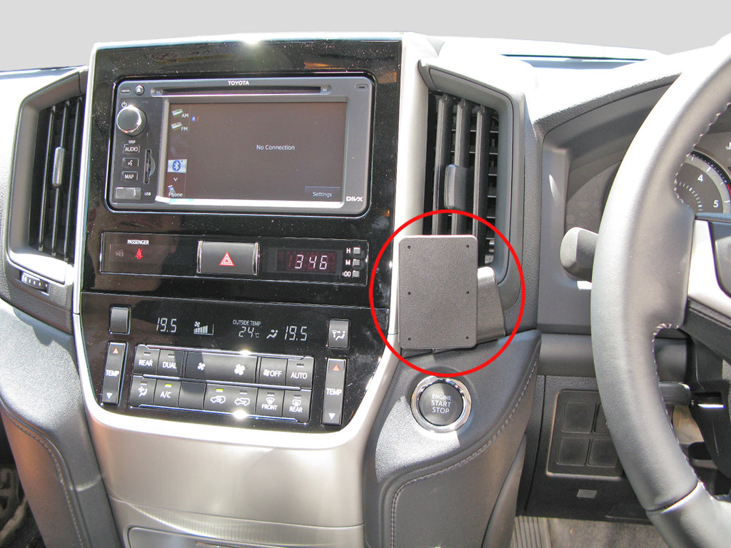 Brodit ProClip 655177 voor Toyota LandCruiser 200 2016-2021 - productfoto zwarte ABS montagebasis