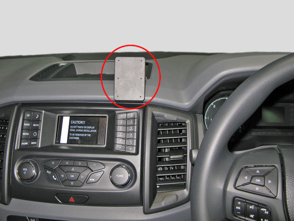 Brodit ProClip 655184 voor Ford Ranger 2016-2022 - productfoto zwarte ABS montagebasis