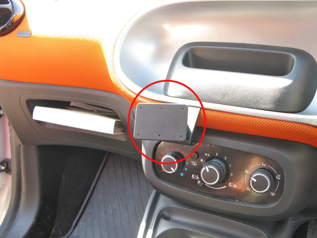 Brodit ProClip 655217 voor Smart ForTwo 2015-2024 en Smart ForFour 2015-2022 - productfoto zwarte ABS montagebasis