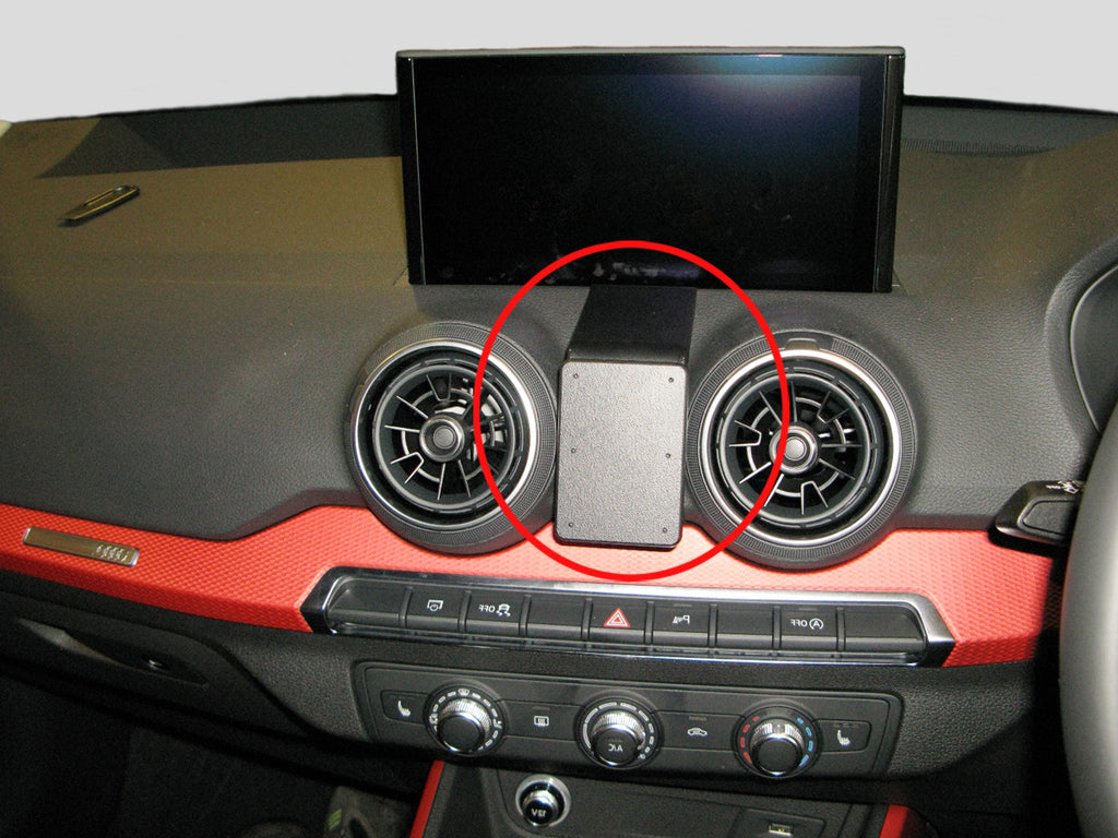 Brodit ProClip 655277 voor Audi Q2 2017-2023 - productfoto zwarte ABS montagebasis