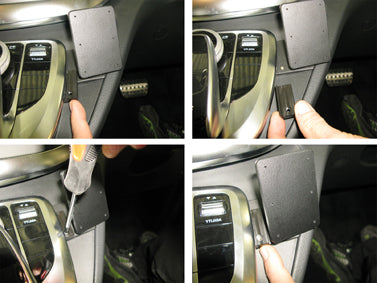 Brodit ProClip 655278 voor Mercedes Benz V-Class 2016-2024 - detail van dashboardmontage