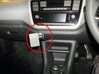 Brodit ProClip 655282 voor Seat Mii 2017-2022, Skoda Citigo 2017-2022 en Volkswagen UP 2017-2022 - productfoto zwarte ABS montagebasis