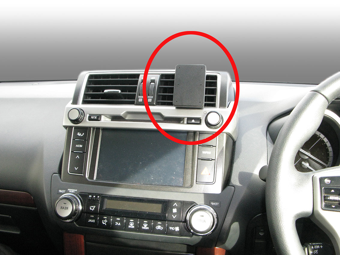 Brodit ProClip 655300 voor Toyota Prado 2015-2018 en Toyota LandCruiser 2015-2018 - productfoto zwarte ABS montagebasis