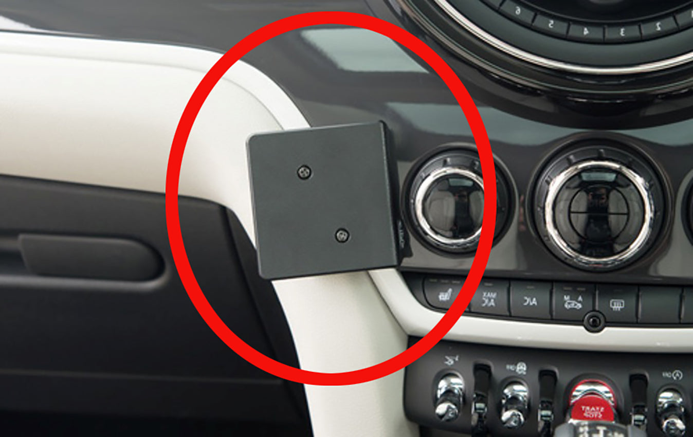 Brodit ProClip 655312 voor Mini Countryman 2017-2023 - productfoto zwarte ABS montagebasis
