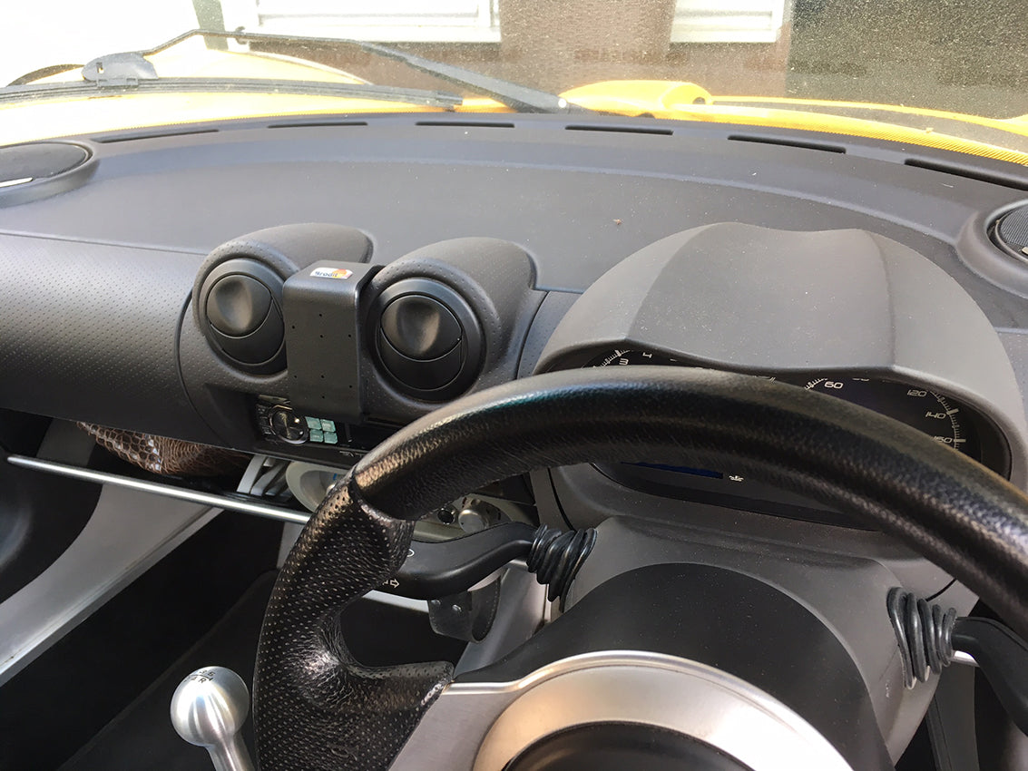 Brodit ProClip 655407 voor Lotus Exige 2012-2021 en Lotus Elise 2012-2021 - productfoto zwarte ABS montagebasis