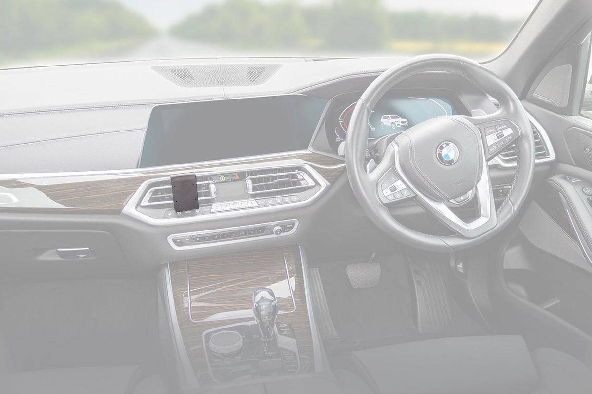 Brodit ProClip 655487 voor BMW X7 2019-2023, BMW X6 2020-2023 en BMW X5 2019-2023 - productfoto zwarte ABS montagebasis
