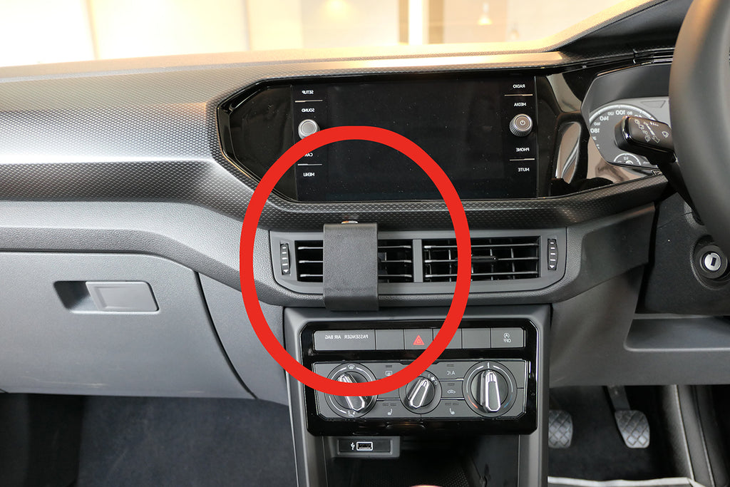 Brodit ProClip 655509 voor Volkswagen T-Cross 2019-2025 - productfoto zwarte ABS montagebasis