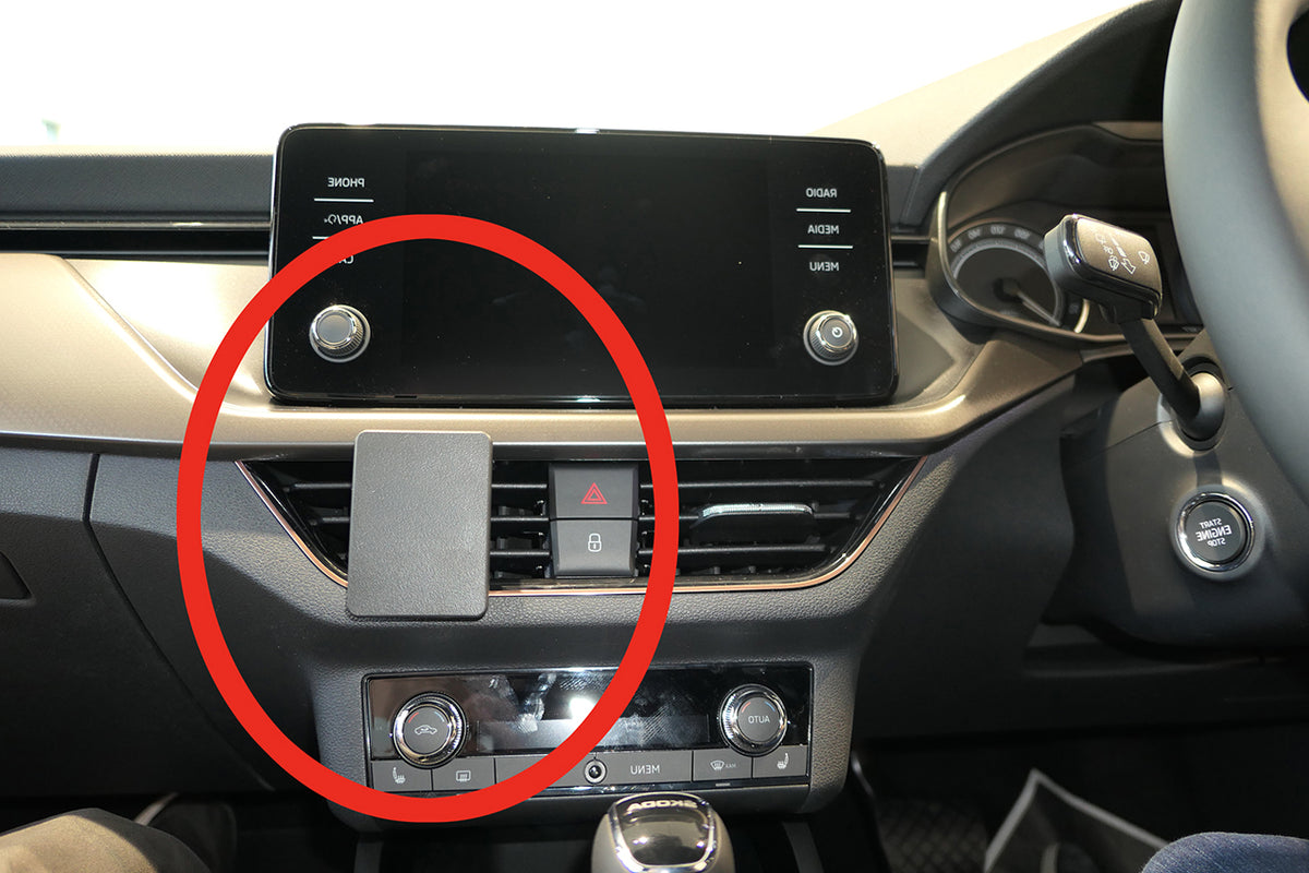 Brodit ProClip 655519 voor Skoda Scala 2019-2026 - productfoto zwarte ABS montagebasis