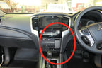 Brodit ProClip 655523 voor Mitsubishi Triton 2019-2024 en Mitsubishi L200 2020-2024 - productfoto zwarte ABS montagebasis