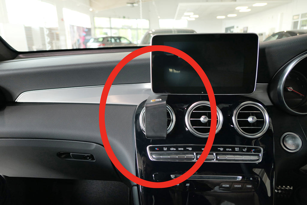 Brodit ProClip 655535 voor Mercedes Benz GLC-Class 2016-2019 - productfoto zwarte ABS montagebasis