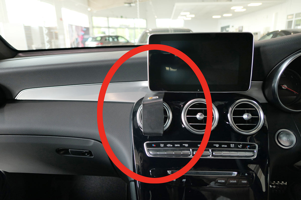 Brodit ProClip 655535 voor Mercedes Benz GLC-Class 2016-2019 - productfoto zwarte ABS montagebasis