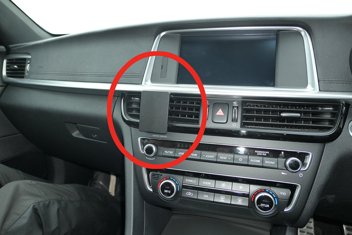Brodit ProClip 655556 voor Kia Optima 2016-2020 - productfoto zwarte ABS montagebasis