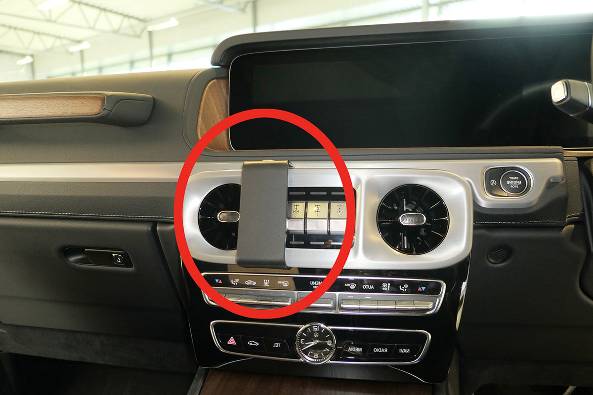 Brodit ProClip 655581 voor Mercedes Benz G-Class 2019-2026 - productfoto zwarte ABS montagebasis