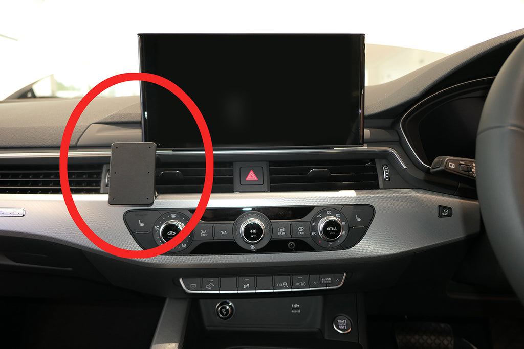 Brodit ProClip 655597 voor Audi S5 2020-2024, Audi A5 2020-2024 e.a. - productfoto zwarte ABS montagebasis
