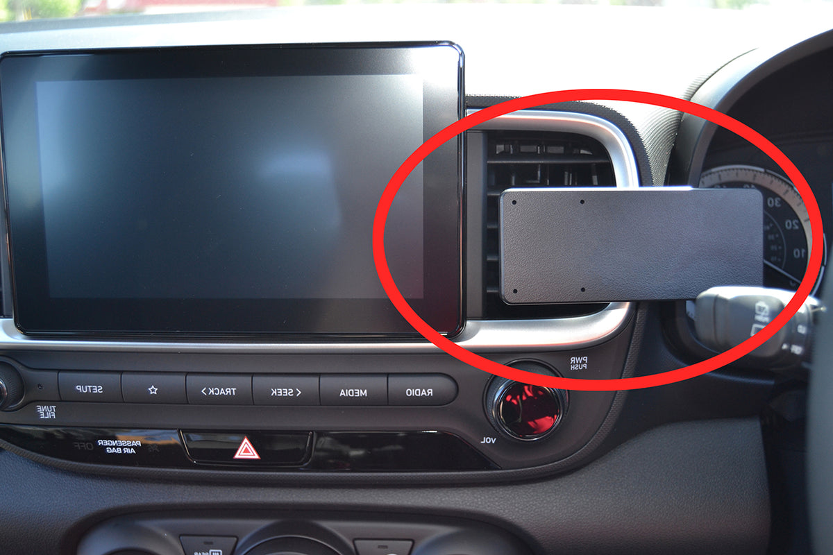 Brodit ProClip 655615 voor Hyundai Venue 2020-2022 - productfoto zwarte ABS montagebasis