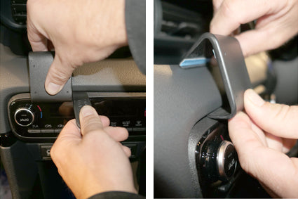 Brodit ProClip 655640 voor Toyota Yaris 2021-2026 - montagepositie op dashboard
