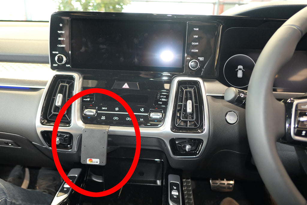 Brodit ProClip 655646 voor Kia Sorento 2021-2024 - productfoto zwarte ABS montagebasis