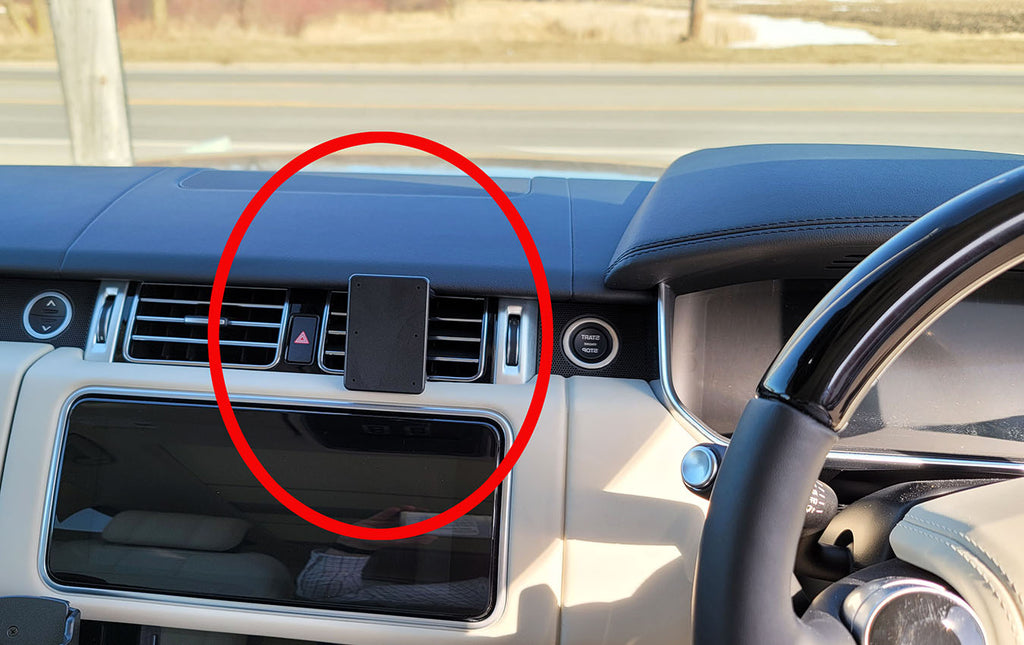 Brodit ProClip 655663 voor Land Rover Range Rover 2018-2021 - productfoto zwarte ABS montagebasis