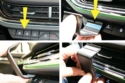 Brodit ProClip 655679 voor Skoda Enyaq IV 2021-2026 en Skoda Elroq 2025-2026 - montagepositie op dashboard
