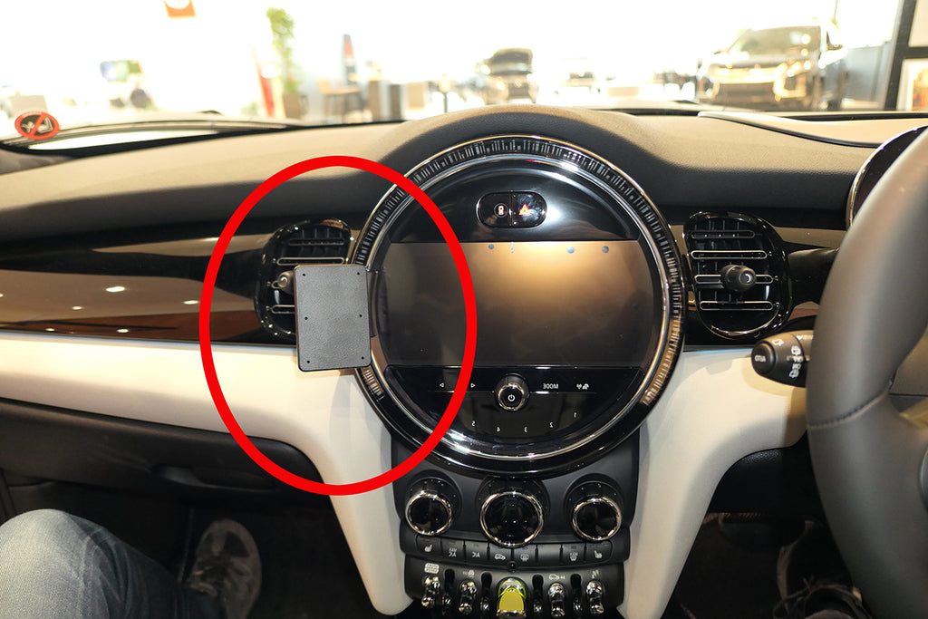 Brodit ProClip 655682 voor Mini Cooper 2022-2024 - productfoto zwarte ABS montagebasis