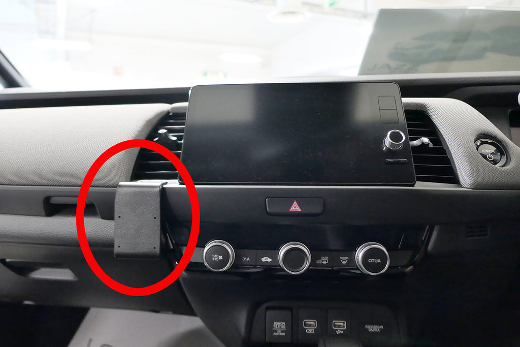 Brodit ProClip 655686 voor Honda Jazz Hybrid 2021-2026 - productfoto zwarte ABS montagebasis