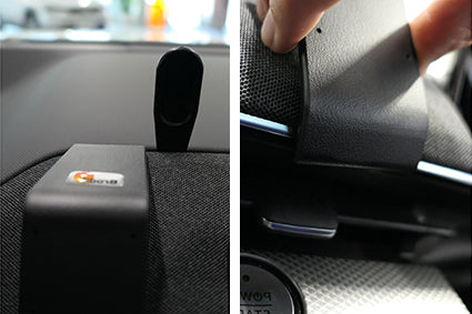 Brodit ProClip 655689 voor Ford Mustang Mach-E 2020-2026 - montagepositie op dashboard