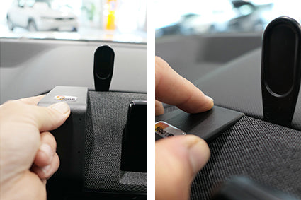 Brodit ProClip 655689 voor Ford Mustang Mach-E 2020-2026 - detail van dashboardmontage