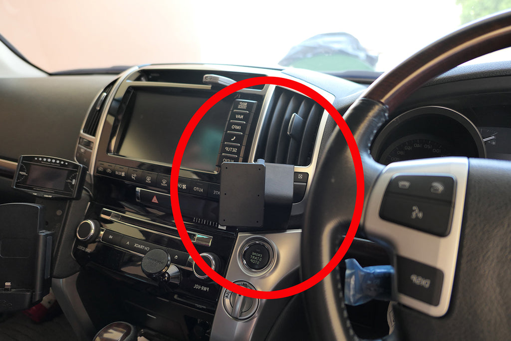 Brodit ProClip 655706 voor Toyota LandCruiser V8 2008-2015 - productfoto zwarte ABS montagebasis