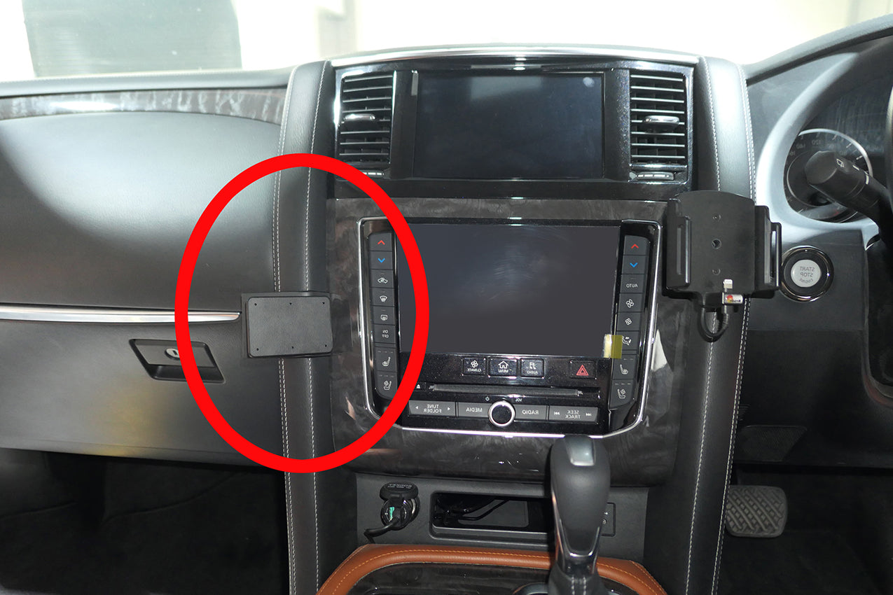 Brodit ProClip 655775 voor Nissan Patrol 2022-2024 - productfoto zwarte ABS montagebasis