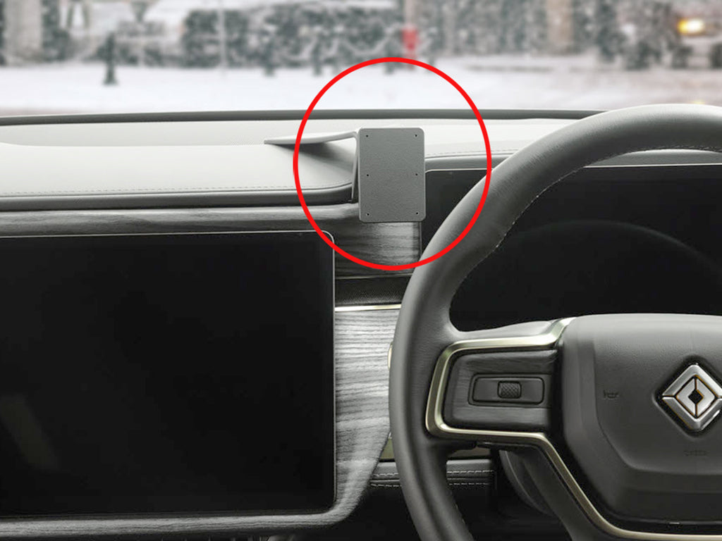 Brodit ProClip 655821 voor Rivian R1T 2022-2026 - productfoto zwarte ABS montagebasis